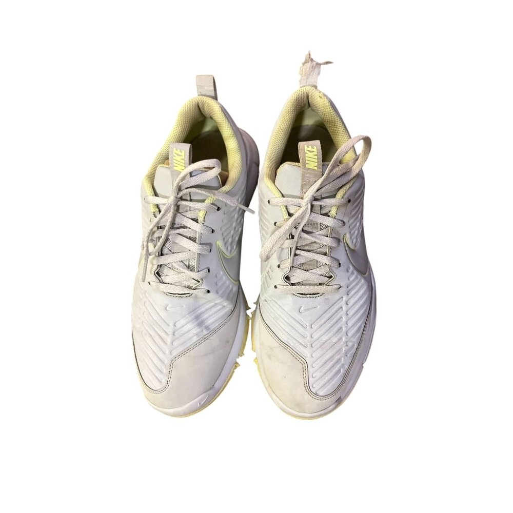 Nike Golf Shoes Womens 9.5 White Gray Lime AA1846-001 Spikeless Lace-Up - Picture 2 of 13
